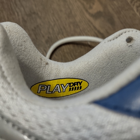 Reebok Women's White Blue Leather upper running shoes size 9 - Picture 8 of 10